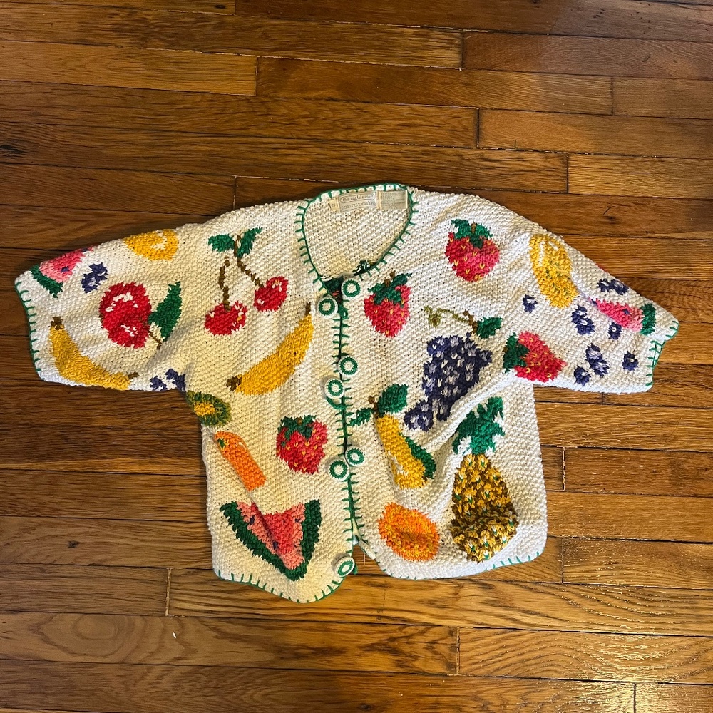 Vintage fruit sweater